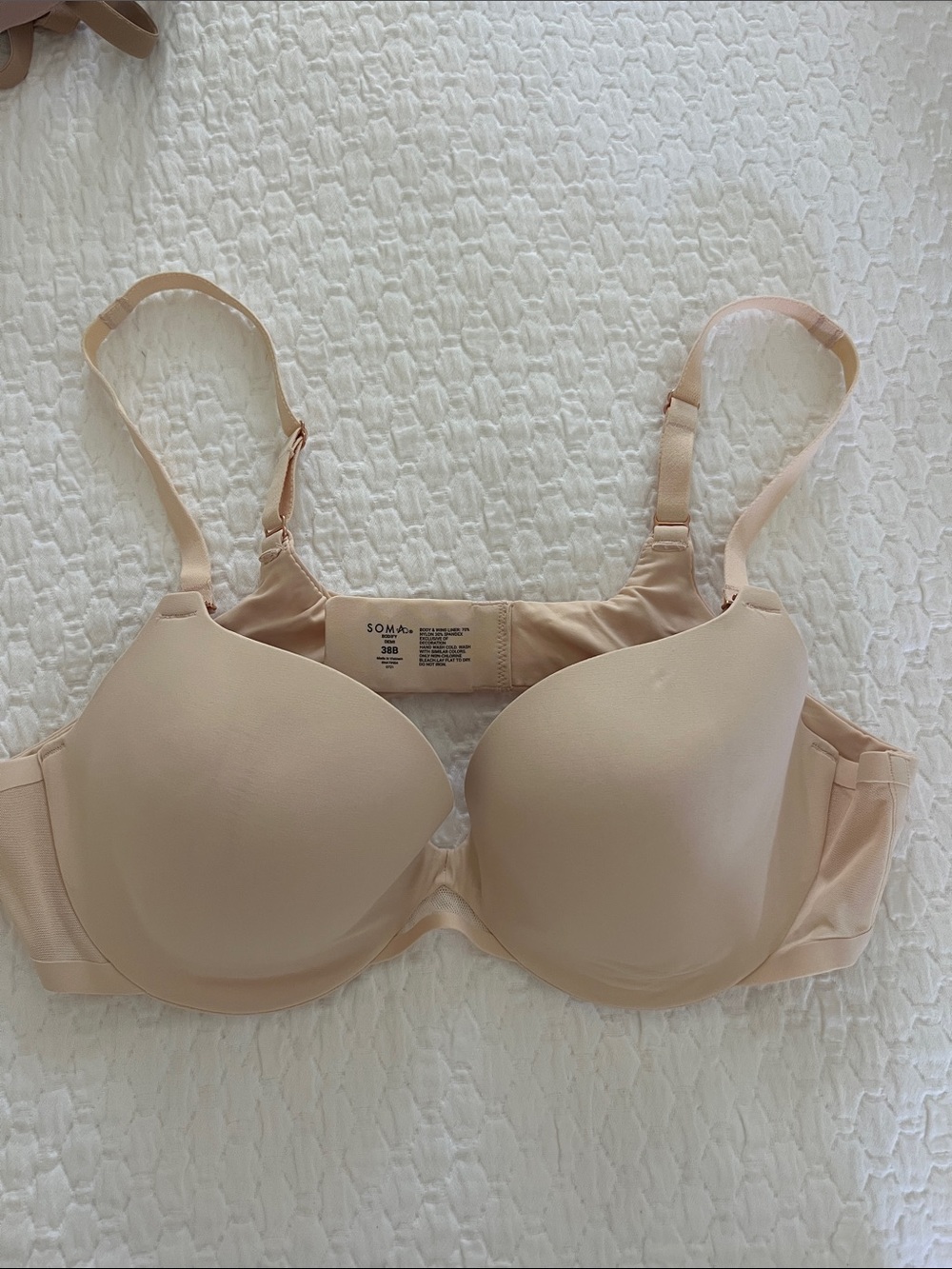 Soma Beige Smooth T-Shirt Bra - Bodify Demi